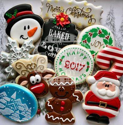 Some of our decorated sugar cookies