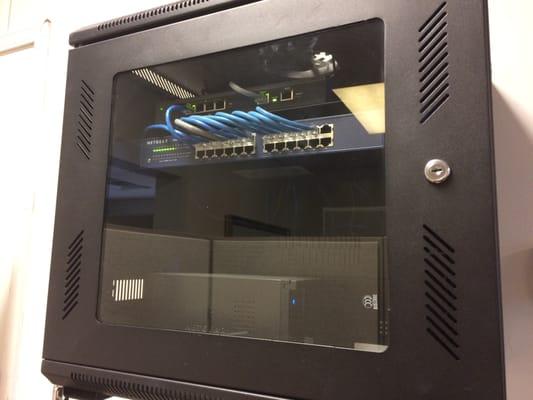 Small business network rack