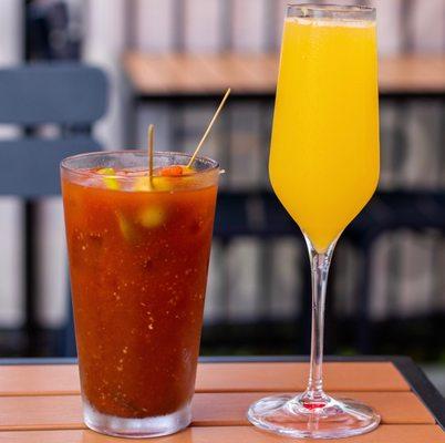 Bloody Mary - $5 to make your own. Mimosa - $9 or $25 for bottomless.