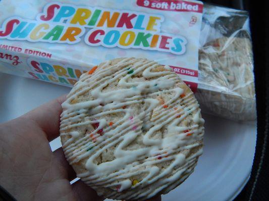 One of the sprinkle sugar cookies.