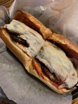 Eggplant parm sub