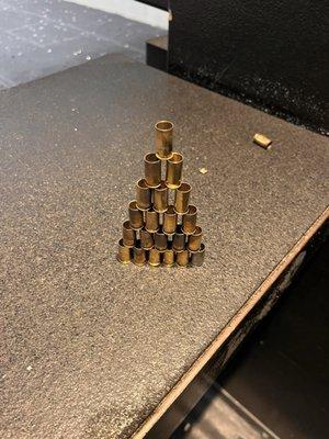 Little tower of 9mm I made.