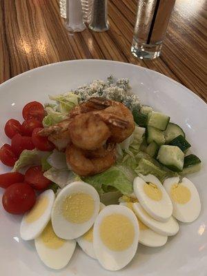 Cobb Salad with Shrimp added