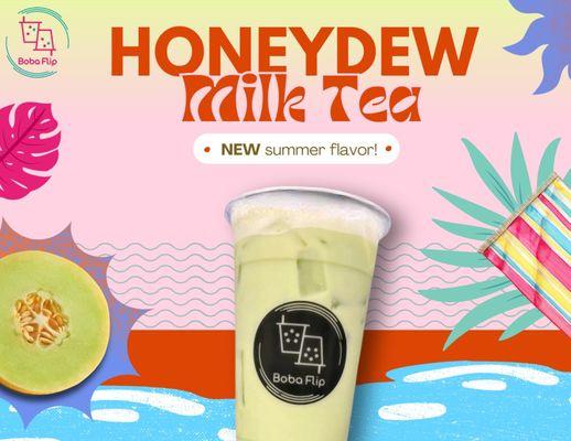 NEW SUMMER DRINK!! -- HONEYDEW MILK TEA