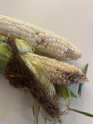 Rotten corn, was told I cannot open to check quality before purchasing...