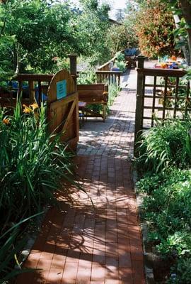 Entrance to one of the gardens.