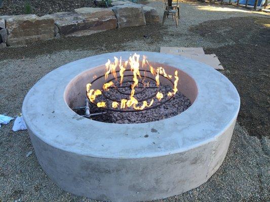 Fire pit, Calistoga, CA