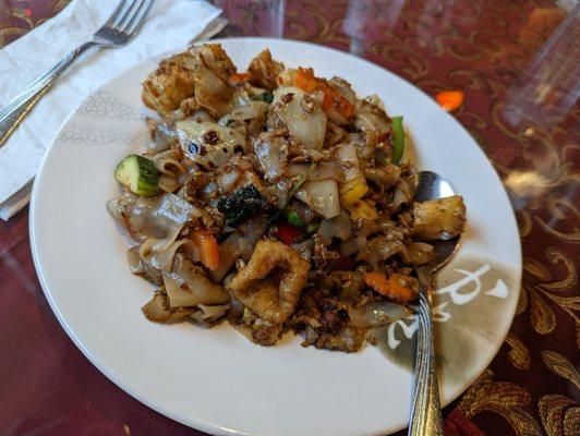 Drunken Noodles with tofu