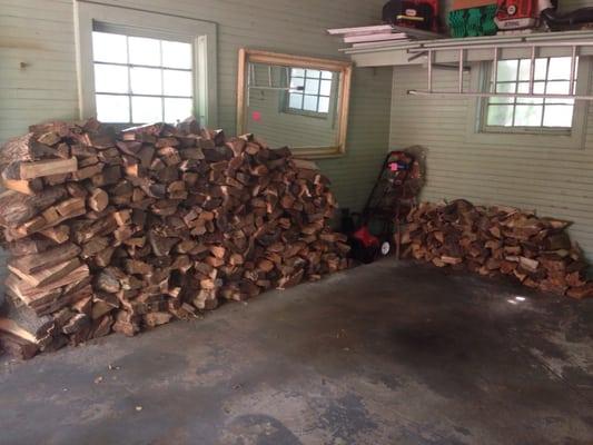 Firewood stacking