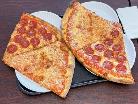 Slices aplenty: Pepperoni  and cheese.