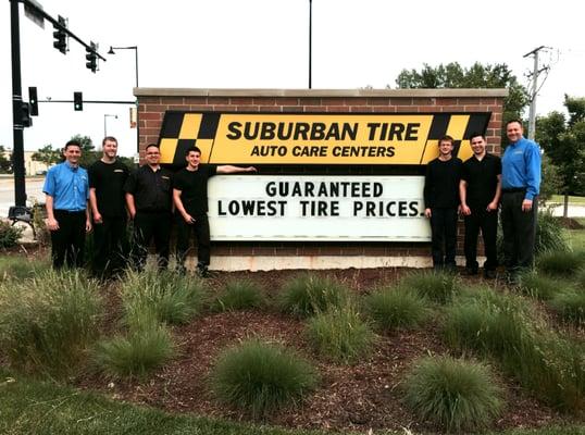 The Hanover Park Suburban Tire team!