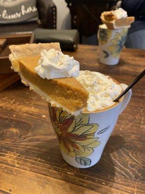 Pumpkin Pie dessert latte (special not on regular menu)