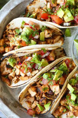 The best chicken tacos!