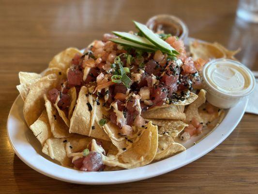 Ahi Poke Nachos. Ono