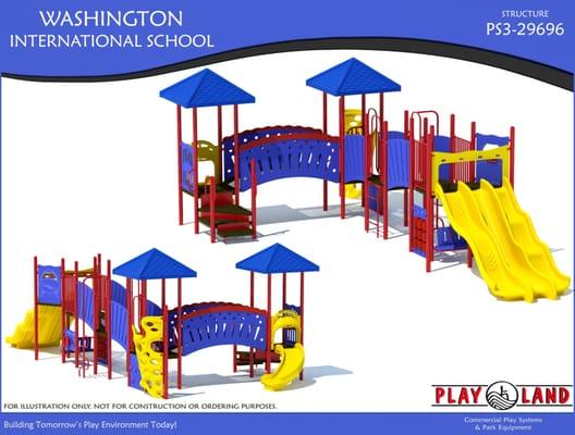 Custom Desiged Commercial Playground Designed by our staff for a customer