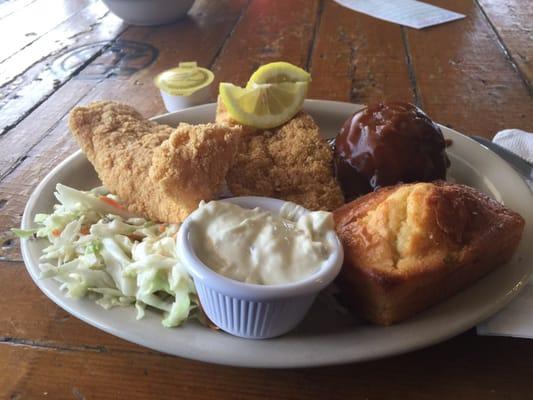 Fried catfish special.