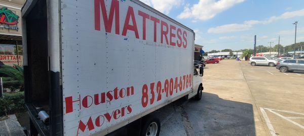 Houston Mover 832 904 6789 
 2 men 75
 3 men 100
 50 fuel charge
 2 hour minimum