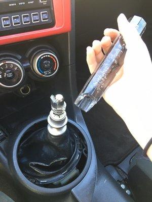 BROKEN SHIFT KNOB