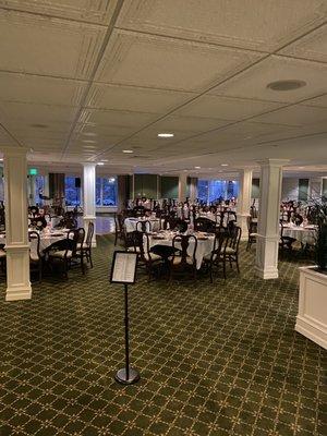 Dining room prepared for the 2022 opening evening party! Burgers and Hummers! Chef Nick and the entire staff performed perfectly.