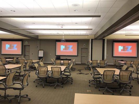 Providing Projectors and Screens for a meeting