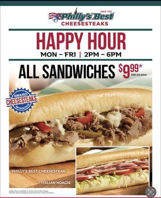 New extended happy hour