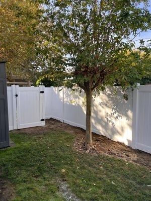 Thank you so much for the beautiful fence you had installed this week.  Fast,efficient, clean work. Nine years with this company. Chuck C.