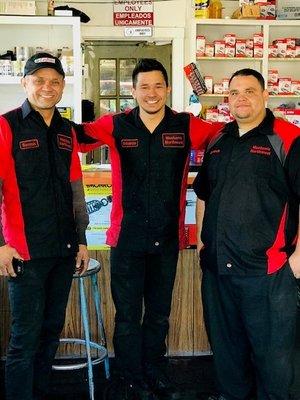 Meet our Mechanics the best you'll ever have working on your car!  We love Santos, Eduardo & Gerardo. Call us at (206) 212-6970.