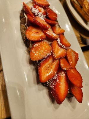 STRAWBERRY TARTINE  whipped cream & dulce de leche