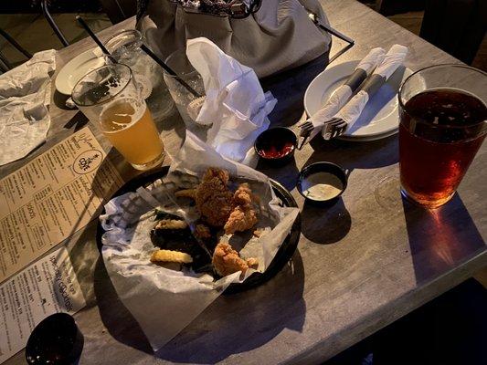 Chicken strips appetizer