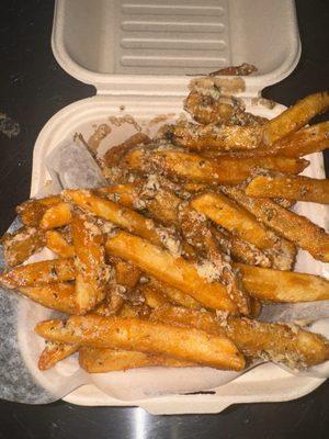 Garlic and parm fries