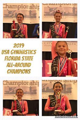 2019 USA Gymnastics Florida State All-Around Champions!