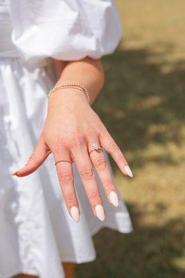 Pink nails