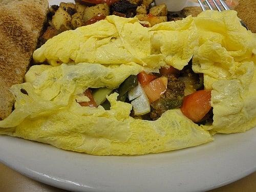 Spanish Omelet served with Homefries & Toast