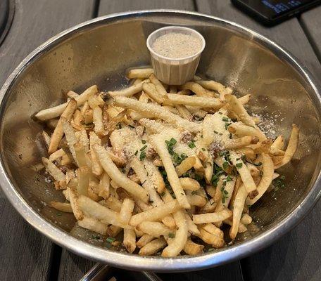 Parmesan truffle fries