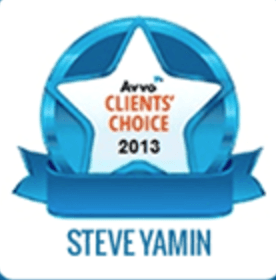 San Jose Personal Injury Attorney Steve Yamin 2013 Avvo Clients Choice  M&Y Personal Injury Lawyers