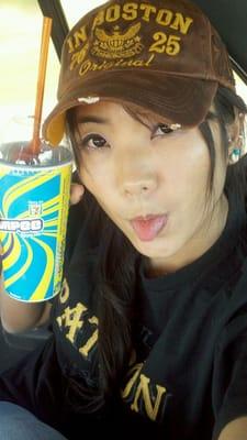 Jealous? I know =P great day for a slurpee.Mix the flavors!