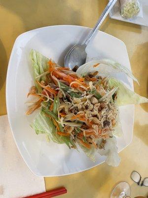 Thai Style Green Papaya Salad #4 Hot