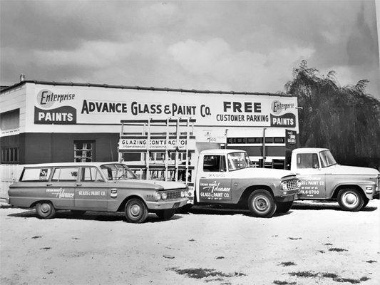 We were originally named Advance Glass and Paint Co.