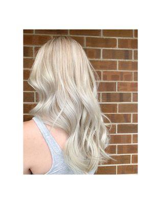 Blonde highlights by Morgan