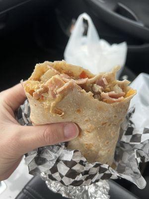 Ham Breakfast Burrito!!