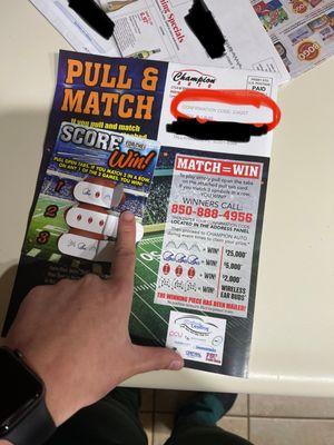 The mailer I received, I circled the confirmation code that I ended up having to use one I got to the dealership