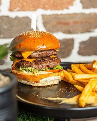 Chicken burger + Fries