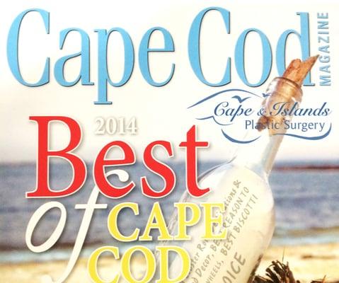 Voted Best of Cape Cod 2014, Cape Cod Magazine