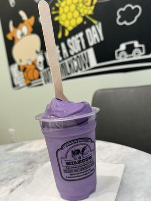 Ube soft serve