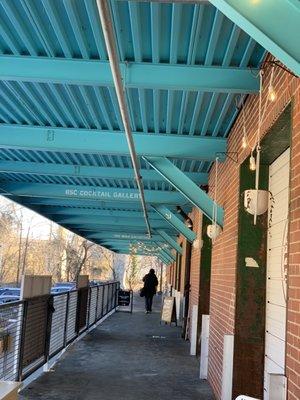 Walkway to winery