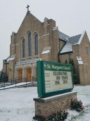 Who builds a church during the first world war? Really?