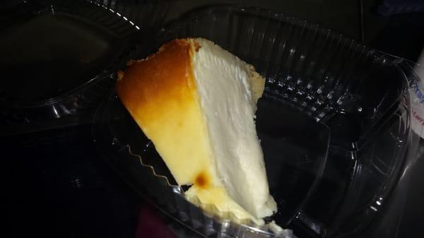 I was saddened by this cheesecake. It tasted like heaven but I feel I was cheated. I payed way too much for this sliver.