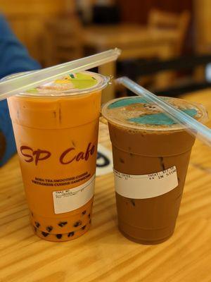 Thai tea and Vietnamese coffee.