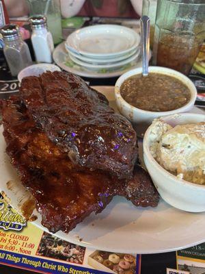 Full order of ribs! I finished them the next day!