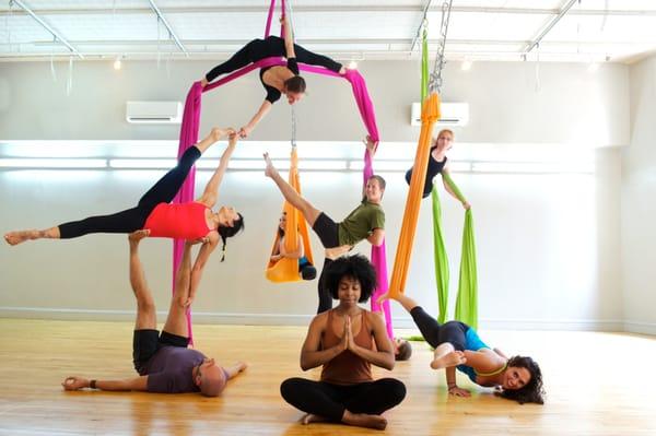 Aerial Playground @ Flight School: AcroYoga, Aerial Silks & Aerial Vinyasa